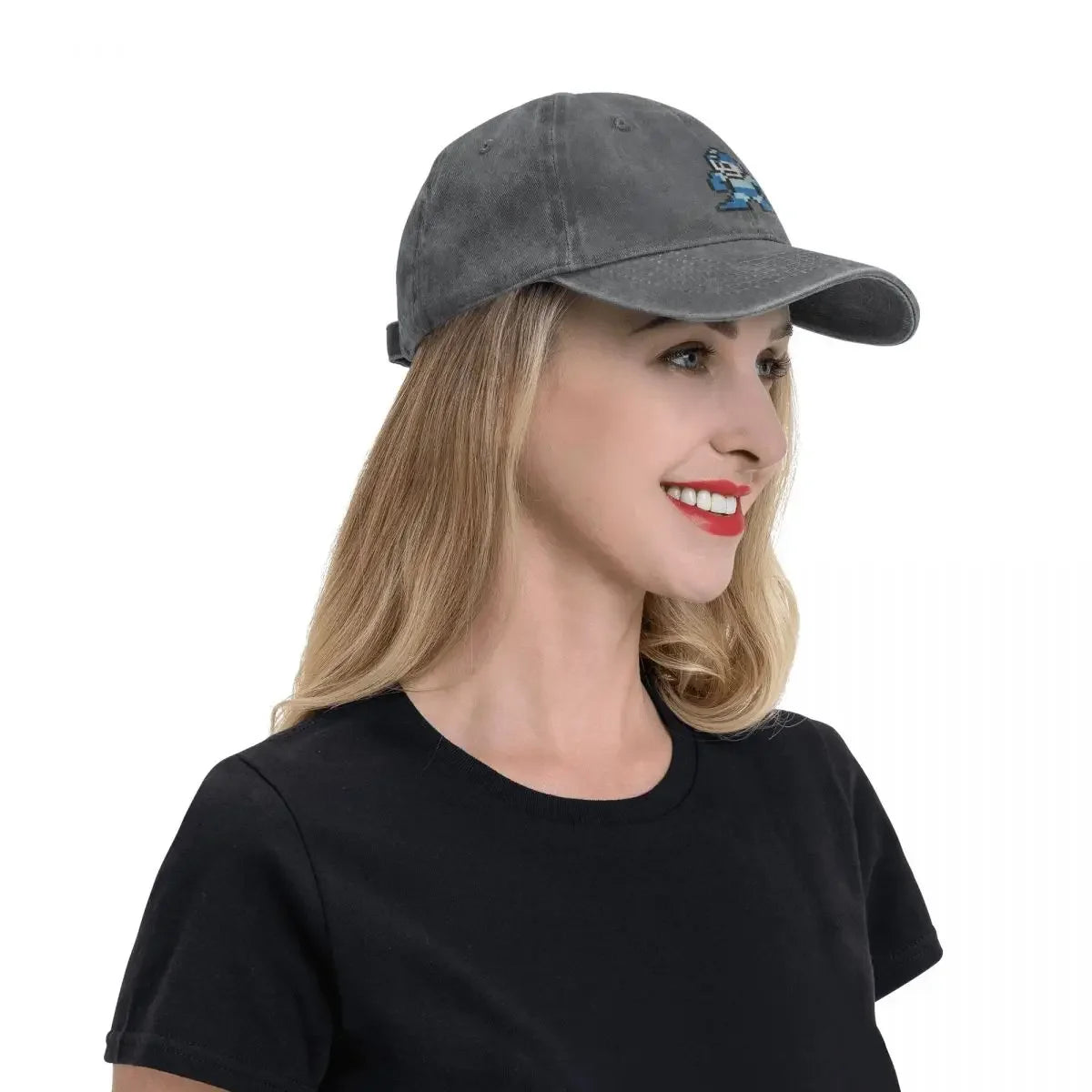 Cappellino da baseball Megaman 8 bit, nuovo, carino, vintage, di lusso, da uomo e da donna