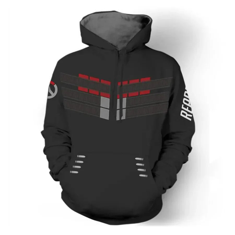 Sweatshirt com Capuz de Anime e Gaming com Impressão 3D Overwatches DVA DJ, Fato de Cosplay, Casaco com Capuz para Mulher, Homem e Casal, Top de Vestuário
