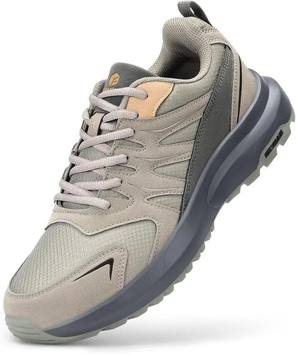 FitVille Extra Wide Sneakers For Men Hiking Walking Shoes Wide Toe Box Lightweight Running Shoes For Flat Feet With Arch Support