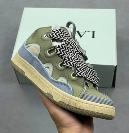 Men's and Women's Original Thick Soled Casual Sports Shoes LANVIN SPORT Fashion Casual Sneakers for Couples Skateboard Shoes