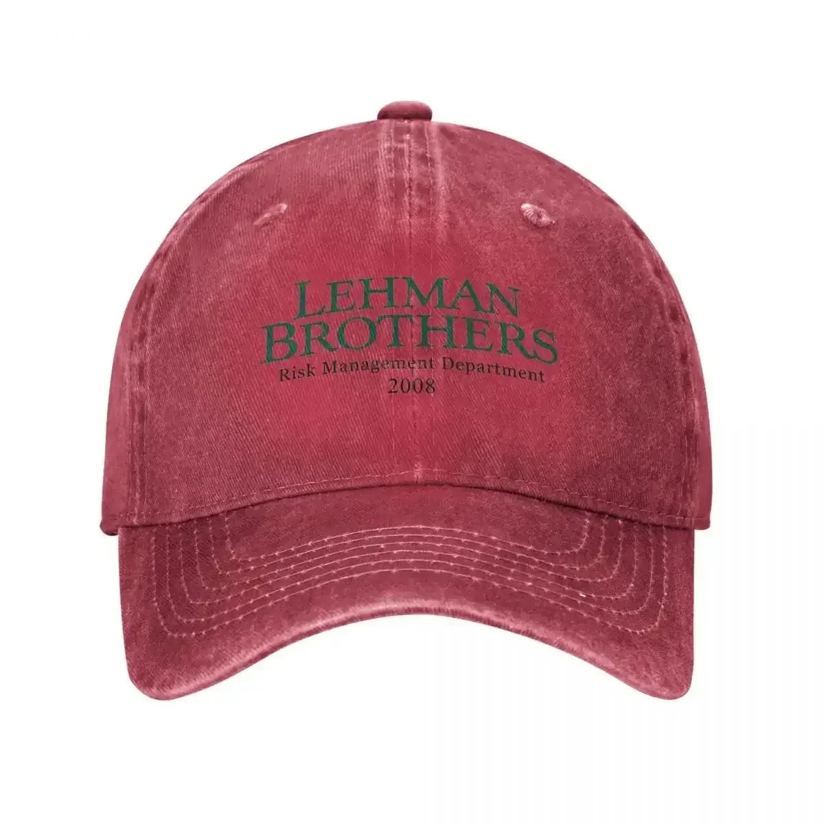 Retro Lehman Brothers Risk Management Department Trucker-Cap, Unisex, im Used-Look, gewaschen, Kopfbedeckung für Outdoor, Laufen und Golf