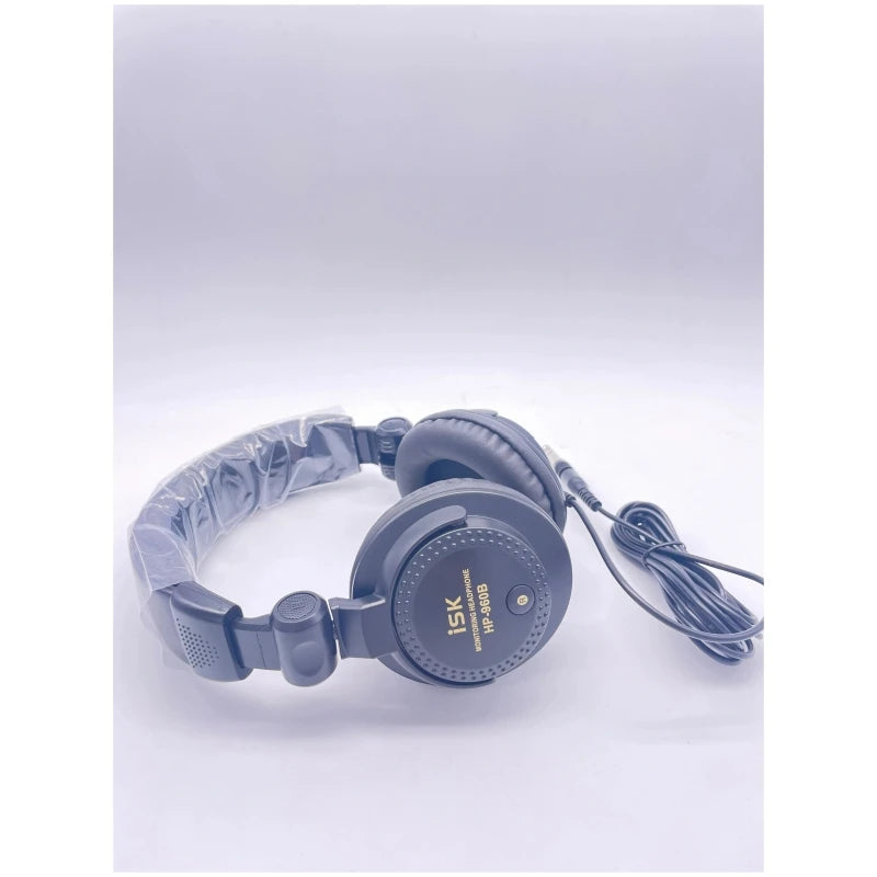 New ISK HP-960B Headband Headphone Studio Monitor Dynamic Stereo DJ Headphones HD Headset Noise Isolating Earphone