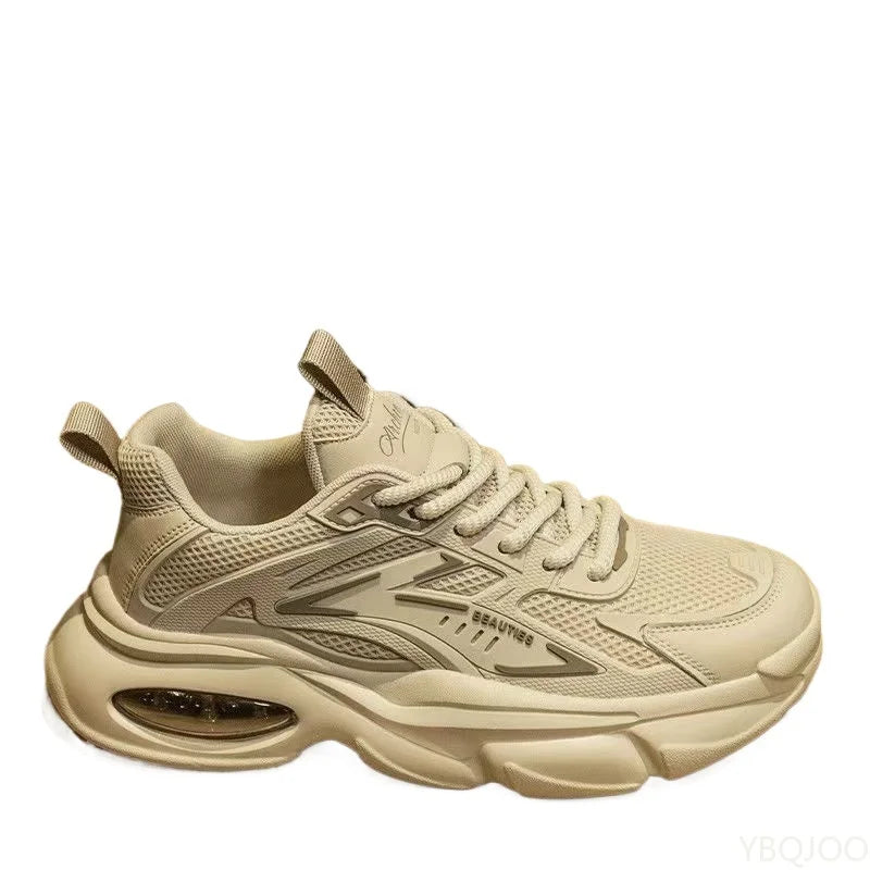 Fashionable Versatile Spring Autumn New Thick-Soled Men's Casual Comfortable Height-Increasing Sports Shoes