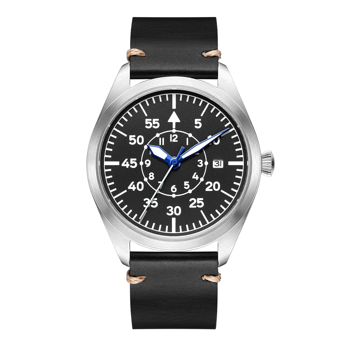 Swiss Aviator Pilot Automatic Watch Field Mechanical Timepieces Fliegeruhr Flieger Wristwatch Reloj Aviador Piloto Clock Uhr