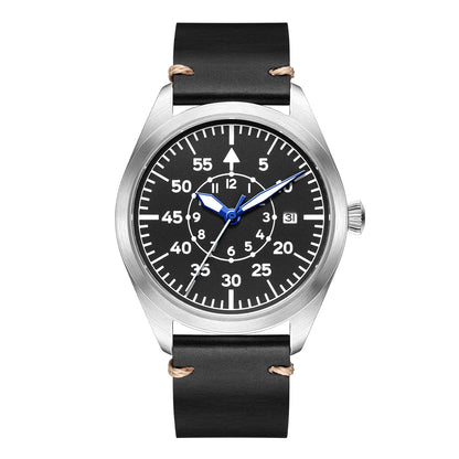 Swiss Aviator Pilot Automatic Watch Field Mechanical Timepieces Fliegeruhr Flieger Wristwatch Reloj Aviador Piloto Clock Uhr