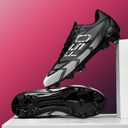 Breathable Soccer Shoes with FG/AG Spikes, Suitable for Training and Playing, Effectively Protecting the Ankle