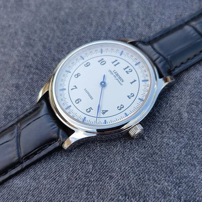Single needle independent blue needle minimalist fashion personality sapphire mirror waterproof quartz watch for men