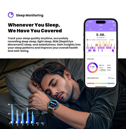 2026 Novo Smartwatch Militar TANK X3 para Homem, Bateria 1000mAh, 10ATM À Prova de Água para Natação, Percurso GPS, Ecrã AMOLED HD de 1.75", Chamadas e Desporto