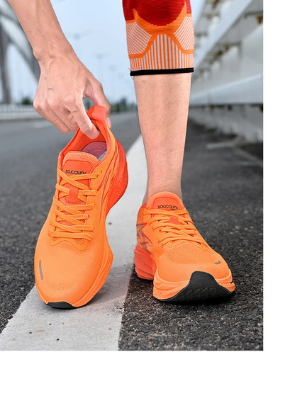 Nuove scarpe da running con piastra in carbonio per maratona, da uomo e donna, sportive, traspiranti, leggere, comode, antiscivolo e casual