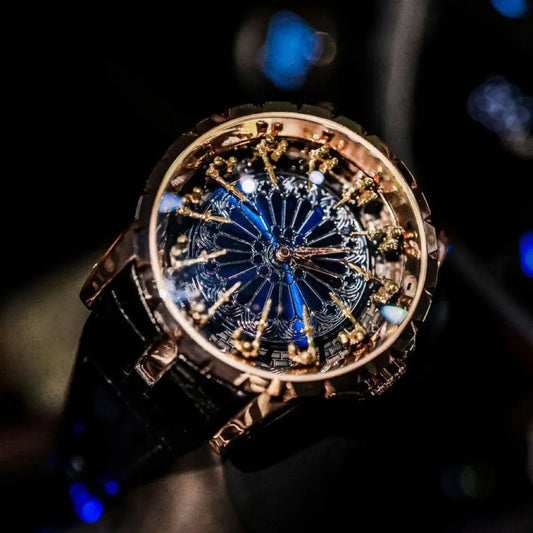 Luxurious and Elegant Men's Watch, Twelve Knights of the Round Table Watch, Wormhole Concept Non-Mechanical Watch for Men, Niche Brand Men's Watch, Casual Style Fashion Accessory, the Best Gift for Him