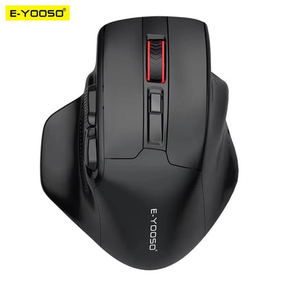 Rato sem fios E-YOOSO 2.4G PAW3212 4800 DPI, rato ergonómico para gaming e escritório, para notebook, PC, portátil e MacBook