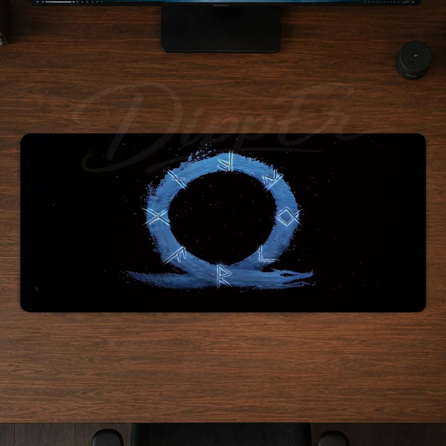 God of War Mouse Pad Gaming office Desk Mat Non-slip Large Mousepad DIY Keyboard Pad stitched edge rubber base