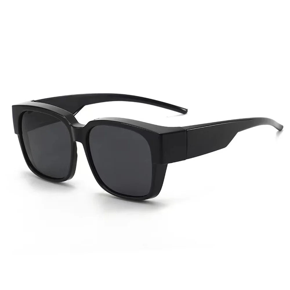 New Fashion Polarized Sunglasses Cover Over Myopia Prescription Glasses Portable Men Women Vintage Fishing Driving Eyewear