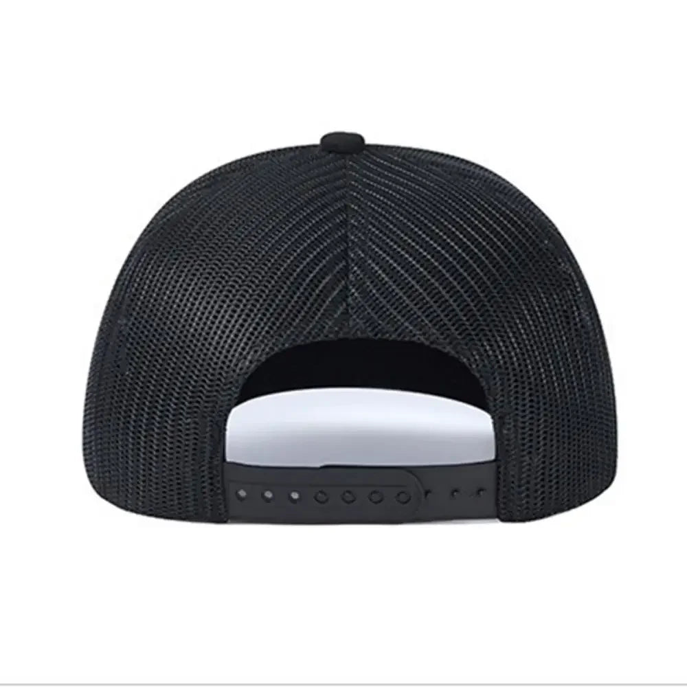 Unisex-Kappe mit leicht gebogener Krempe im Trucker-Stil – Freizeit- und Outdoor-Kappe für Damen und Herren, atmungsaktiv, für den Sommer