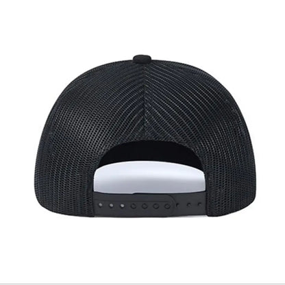 Unisex-Kappe mit leicht gebogener Krempe im Trucker-Stil – Freizeit- und Outdoor-Kappe für Damen und Herren, atmungsaktiv, für den Sommer