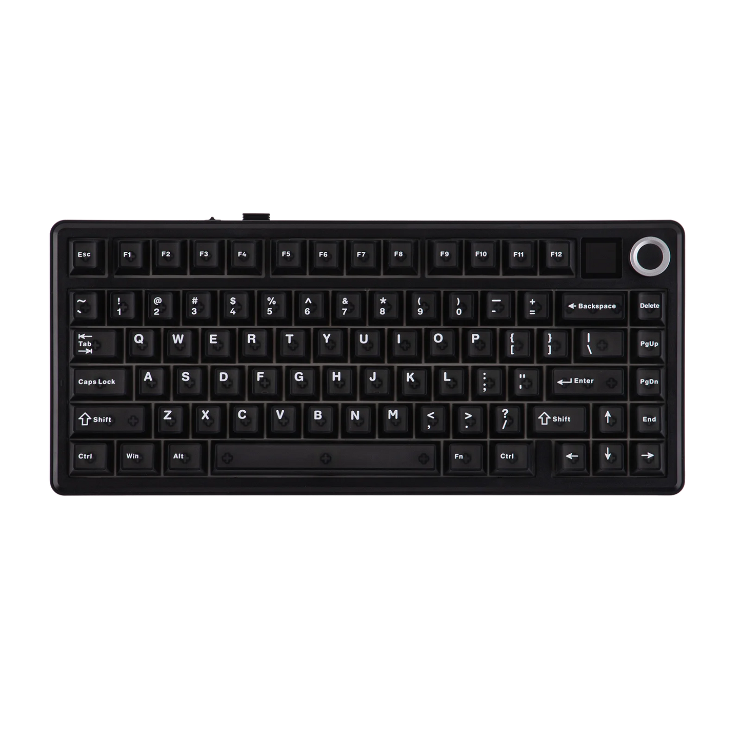 Teclado mecánico inalámbrico EPOMAKER X AULA F75 MAX compacto 75% con distribución ANSI, conexión por cable/Bluetooth/2.4GHz, pantalla TFT y perilla