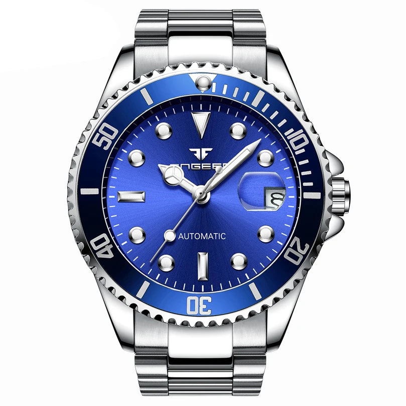 BINBOND mechanikus karórák férfiaknak: luxus, világító, vízálló, automata, tourbillon, csontvázszerkezetű