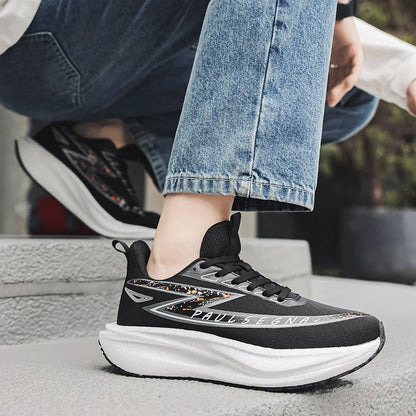 Men's Running Shoes Professional Marathon Comfortable Breathable Mesh Sneakers Daily Fitness Anti-Slip Shock-Absorbing Jogging Shoes