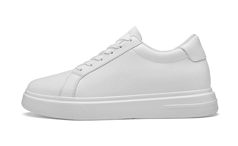 New Men's Sneakers Elevator Shoes Height Increasing Insole 6-10CM High Heels Leather Sport Shoes Men's Shoes
