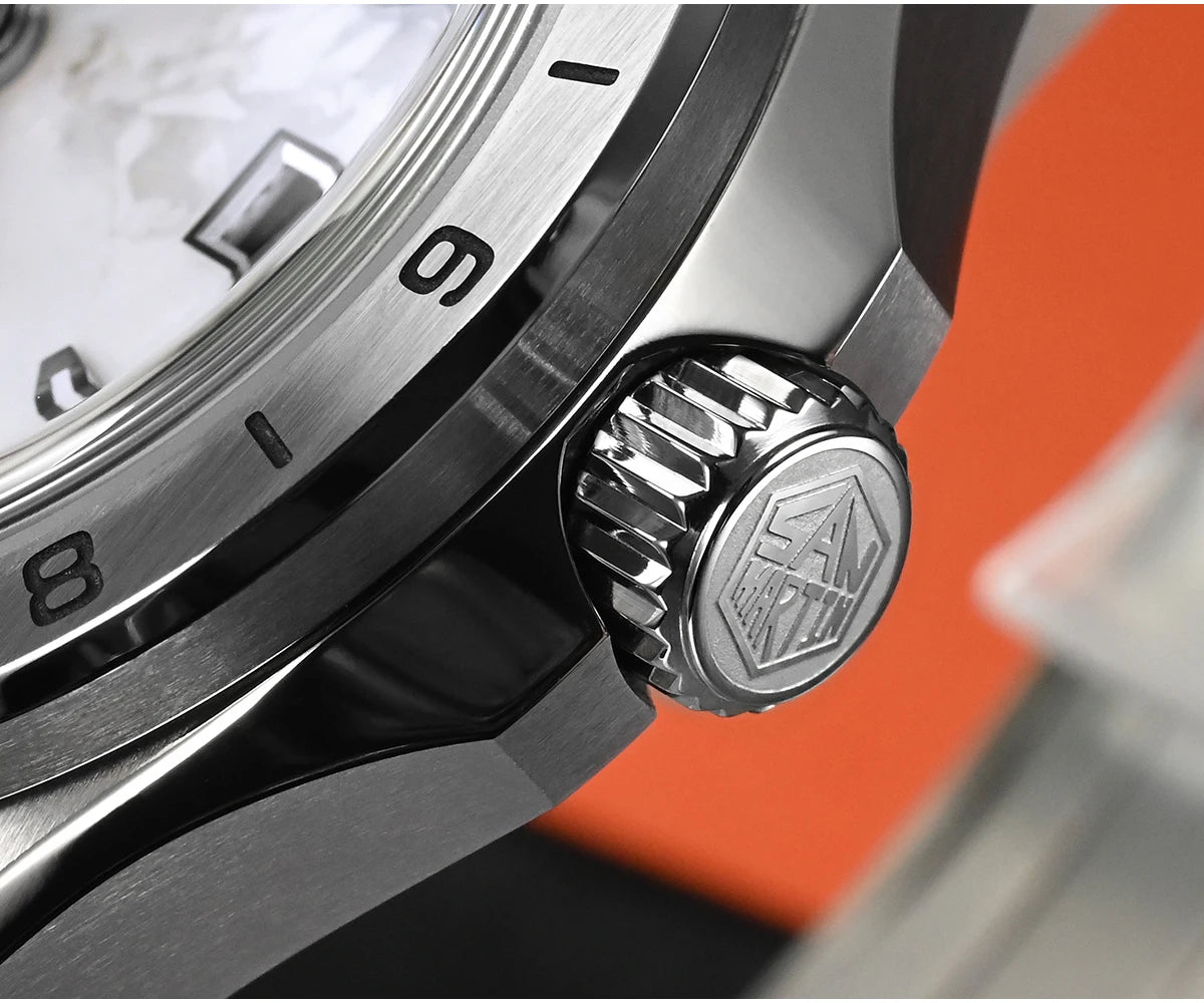 Reloj de lujo para hombre San Martin 39mm con esfera de aventurina, NH34 GMT automático mecánico, zafiro, resistente al agua, luminoso, SN0129