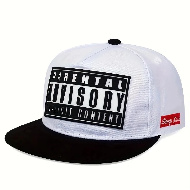 Flat Bill Visor Trendy Patch Snapback-kasket Hip Hop Color Block Baseballkasket Unisex Letvægts solbeskyttelse Dad Hats til kvinder og mænd