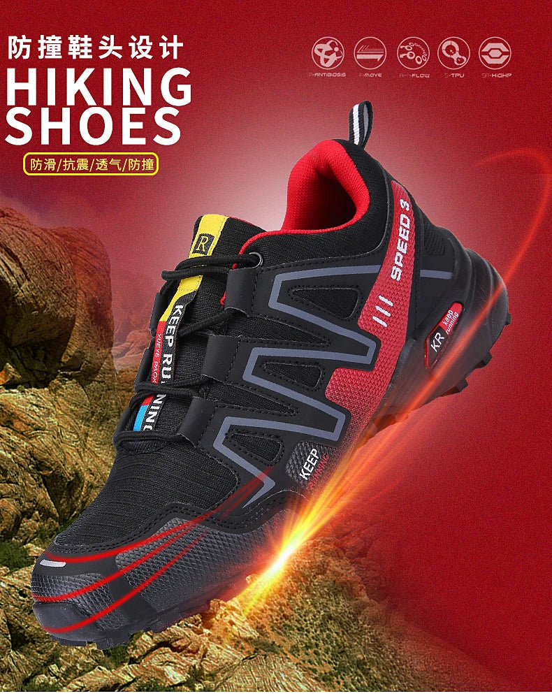 Men Hiking Boots Winter Mountain Safety Outdoor Breathable Wear-Resistant Climbing Timberland Unisex Comfortable Male Sneakers