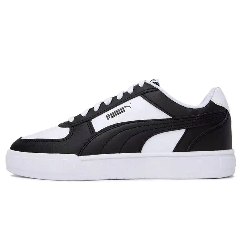 Nouvelles chaussures décontractées unisexes PUMA 2026, noir et blanc, 380810-45, semelle extérieure en caoutchouc, baskets en cuir synthétique