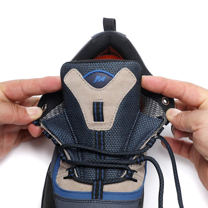Sapatos de Trekking para Homem Outdoor Lover, Impermeáveis, Botas de Caminhada de Montanha em Couro Genuíno, Sapatos Táticos de Caça Woodland