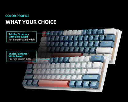 K500-B61 Machenike Mini Mechanical Keyboard 60% Form Factor 61Keys Gaming Keyboard Wired Full Key Hot-Swappable RGB Backlit