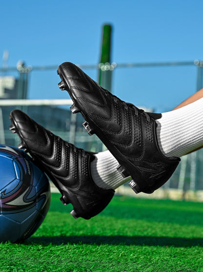 Sport Field AG/FG Soccer Cleats, PU Fabric Sweat-Wicking Upper, TPU Wear-Resistant Sole, Sturdy Durable for Men Women Kids