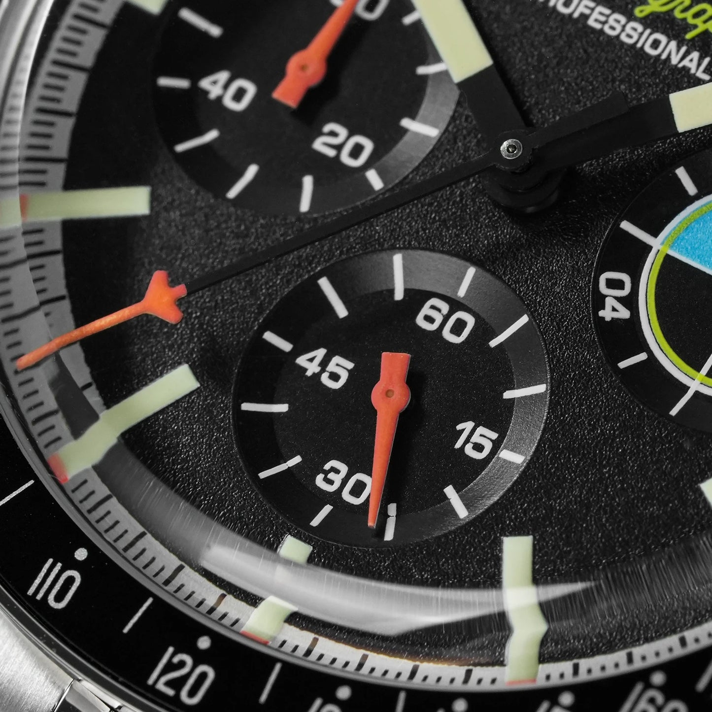 Watchdives WD1863 39mm VK63 Chronograph Watch OTF Clasp Sweep Quartz Movement Sapphire Luminous 100m Waterproof Watches