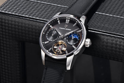 PAGANI DESIGN 2026 Men Mechanical Watch E3255Y 41mm Sapphire Crystal Stainless Steel Calendar Waterproof Reloj Hombre
