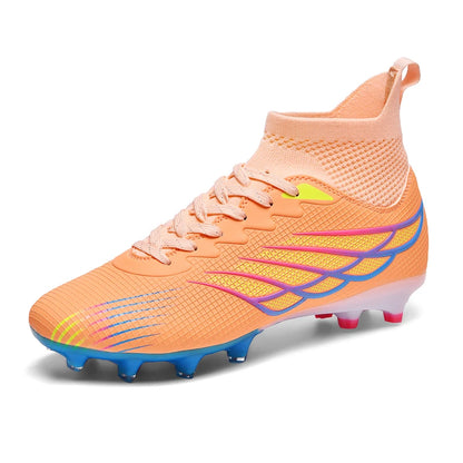 Superfly FG Football Boots Outdoor Soccer Cleats Black Shoes Soft Sport Professional Shoes Breathable Comfortable Boots Plus Size