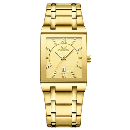 Reloj de pulsera de lujo BINBOND con mecanismo de cuarzo de alta precisión para hombre, luminiscente, resistente al agua, con fecha automática, fabricado en acero inoxidable duradero y de estilo informal.