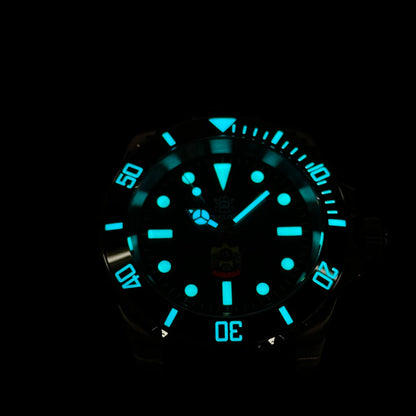 STEELDIVE SD1954 Black Dial 41MM Stainless Steel NH35 Automatic Movement What Ghost Mens 300M Dive Watch  Sapphire Glass