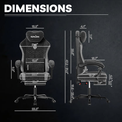 SUKIDA Gaming Chair Breathable Office Chair Office Chair Ergonomic High Quality Fabric Ergonomic PC Chair