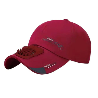Kappe mit Ventilator – Sommer-USB-Lade-Kühlventilator – Baseballkappe – Outdoor – Golf – Sonnenschutz – 2 Geschwindigkeitsstufen – verstellbare Schirmkappe – Wanderkappe mit Ventilator