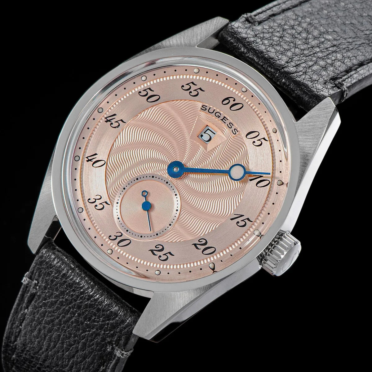 Sugess Watch of Men Automatic Mechanical Wristwatches ST1721 Movement Luminous Simple Fashion Clock Waterproof Glass S451 New
