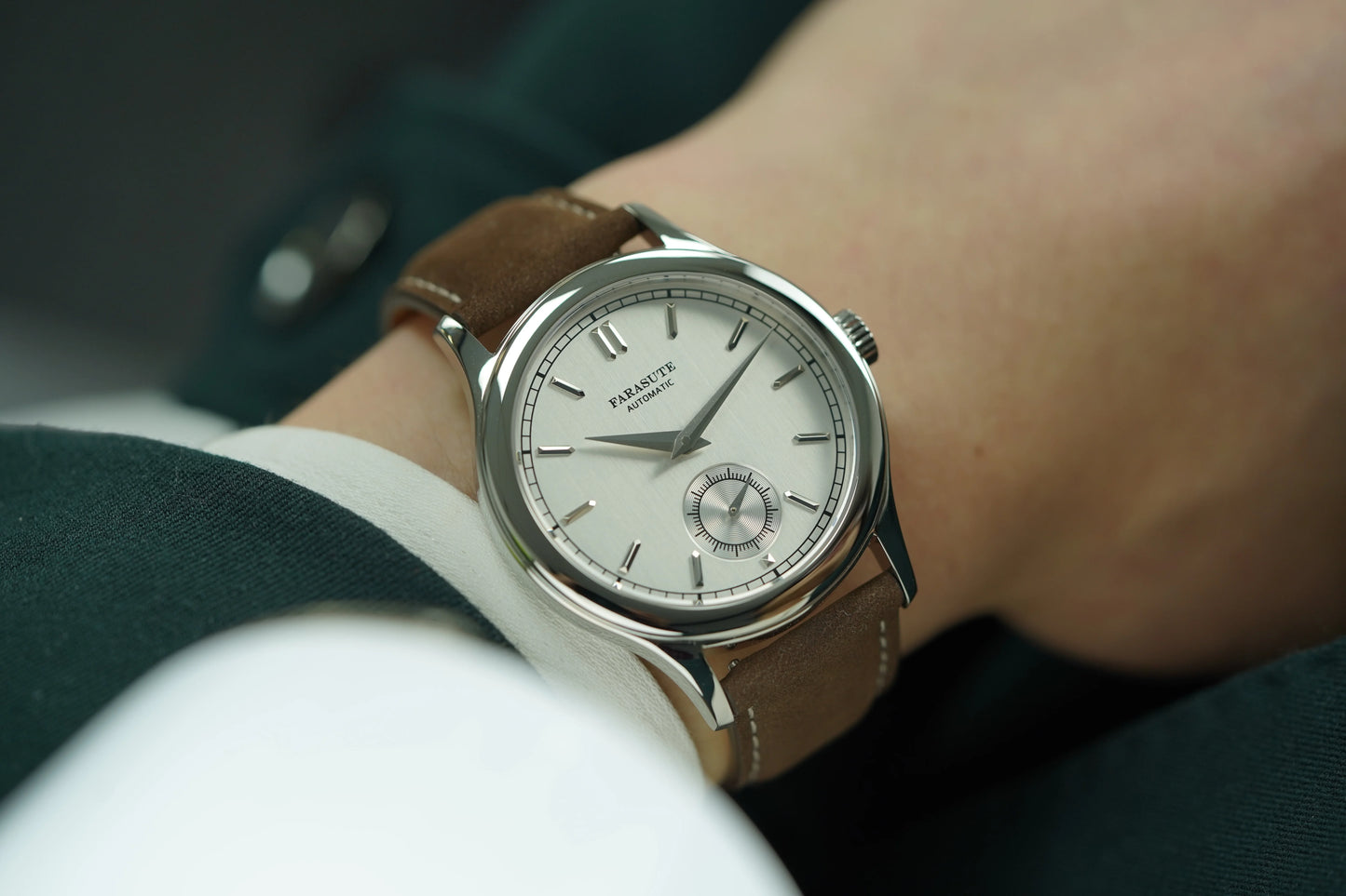 FARASUTE New Hangzhou Customized Movement Automatic Mechanical Wristwatch For Men Sapphire Stainless Steel 5Bar Waterproof Watch
