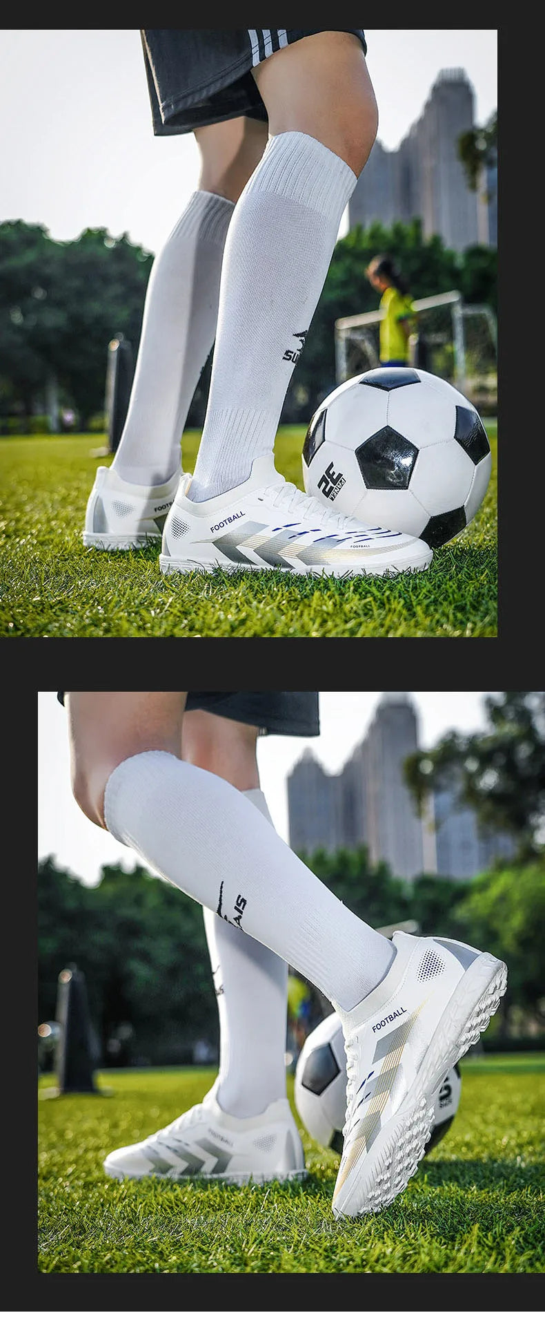 New Men Football Boots Professional Cleats Futsal Match Soccer Shoes Hot Sale TF/FG Unisex Ultralight Sneakers High-quality