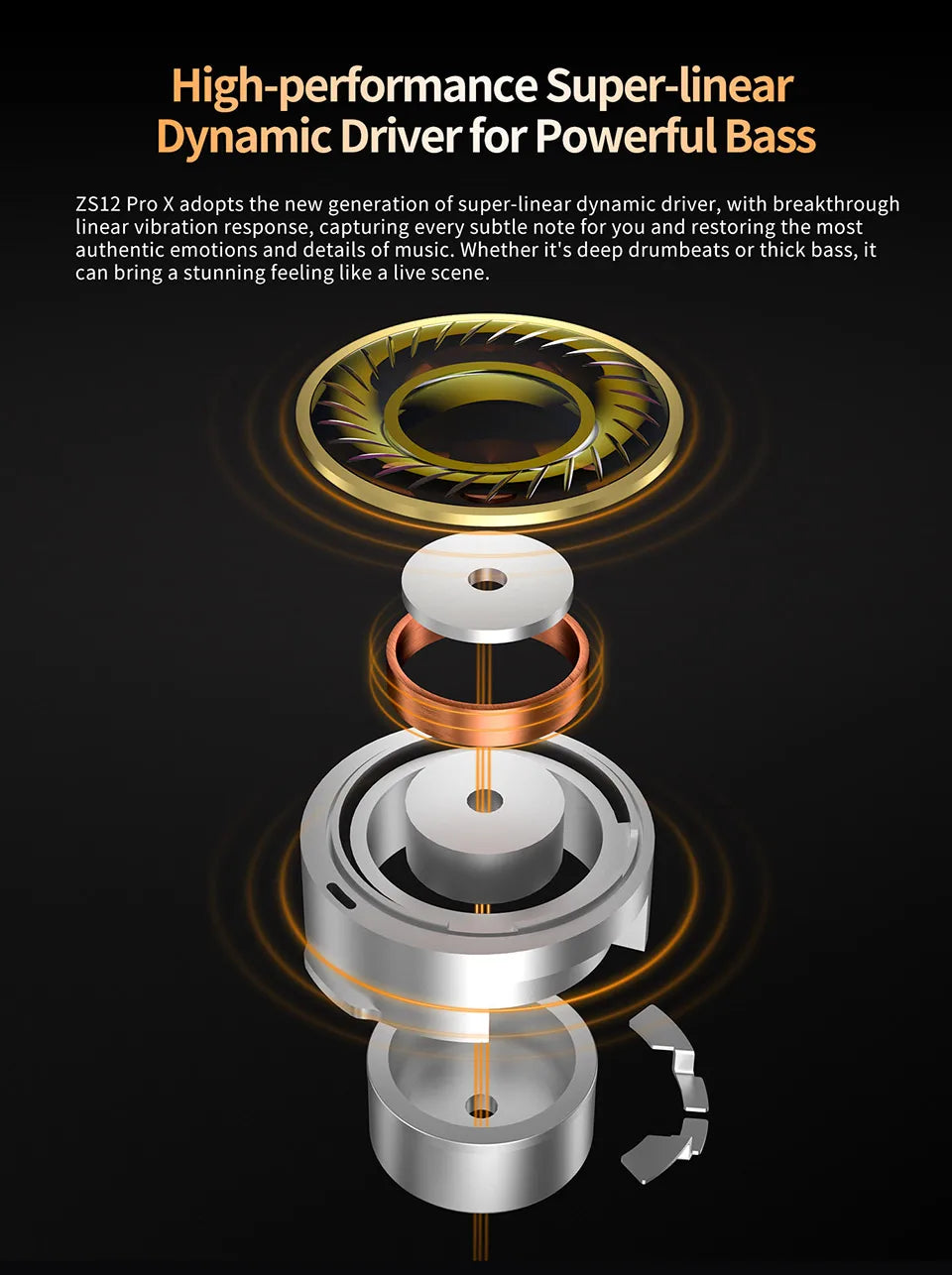 Auricolari IEM KZ ZS12 PRO X con tecnologia ibrida dinamica e armatura bilanciata, upgrade HiFi bassi, cuffie in-ear con cavo tuning