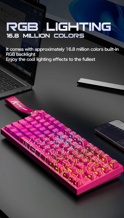 Attack Shark R82HE Wired RGB Magnetic Switch Keyboard, 256K Scan Sampling Rate, Accuracy 8K Return Rate