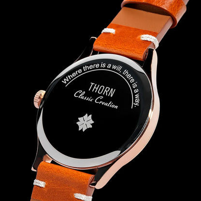 Thorn T001 Quartz Watch Fashion Sapphire Waterproof Grilled Men Watch VD78 Movement 316L Stainless Steel Business Luxury Watch