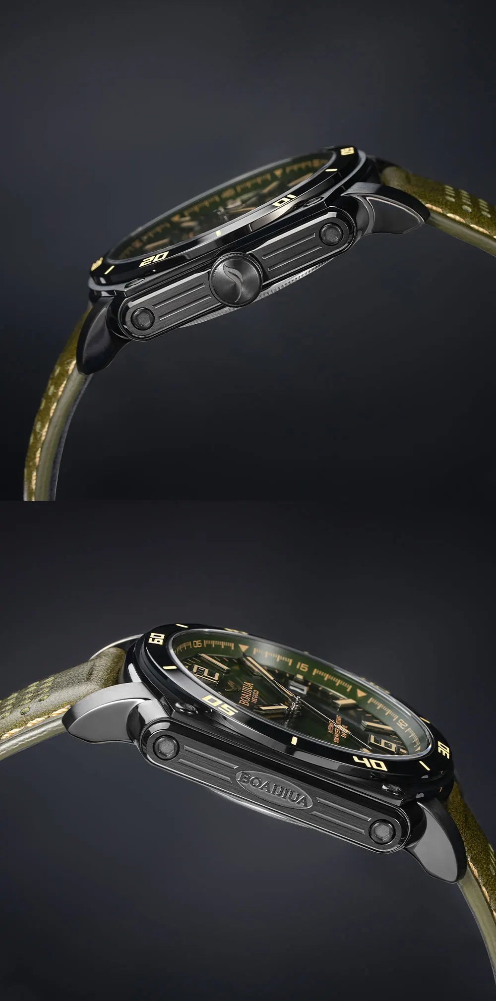 BORIAGE(BOAIJIUA) NH35 Fully Automatic Mechanical Men's Watch Original Design Mechanical Watches  Luminous Wristwatch
