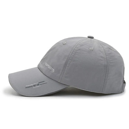 Quick Drying Solid Baseball Cap, Sunscreen Breathable Adjustable Cycling Hiking Fishing Sports Trucker Hat For Women & Men