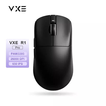 Rato Gaming Sem Fios ATK VXE Dragonfly R1 Pro MAX PAW3395 R1 SE Plus Personalizado para Esports e FPS, Recarregável e Leve