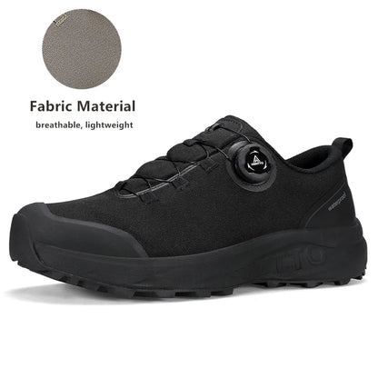 Zapatos de cuero HUMTTO para hombre, calzado deportivo de invierno para camping y actividades al aire libre, botas de trekking transpirables, zapatillas de senderismo antideslizantes para hombre