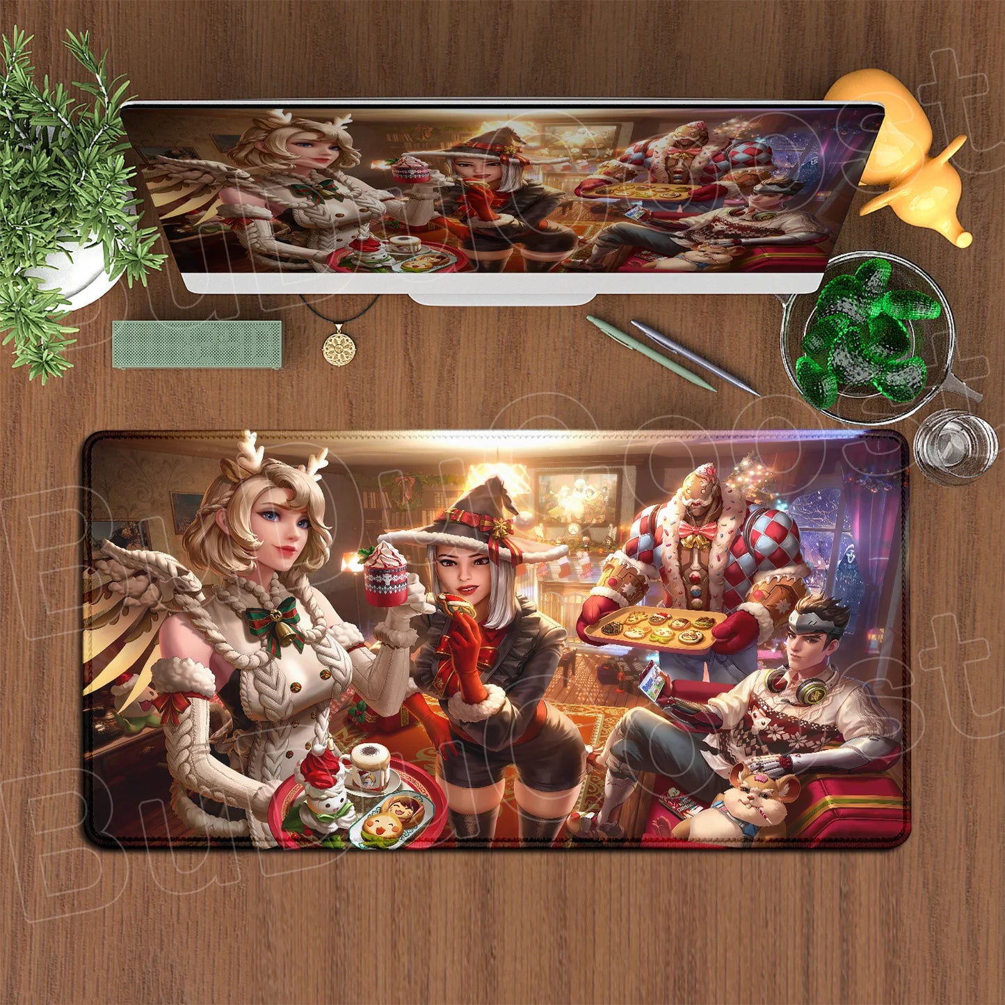 Large XXL DIY Cool  Overwatch Mouse Pad Keyboard Table Gaming Accessories Non-Slip Rubber Edge locking spped Laptop Rug desk Mat