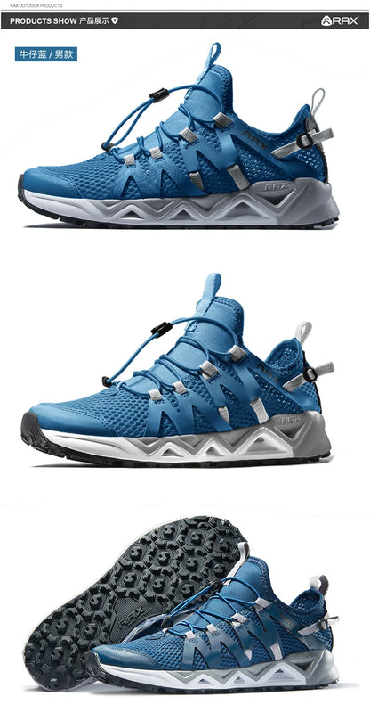 RAX Upstream Aqua Shoes for Men Outdoor Sports Sneakers Male Outdoor Summer Beach Sandals Fishing Shoes Swimming Shoes