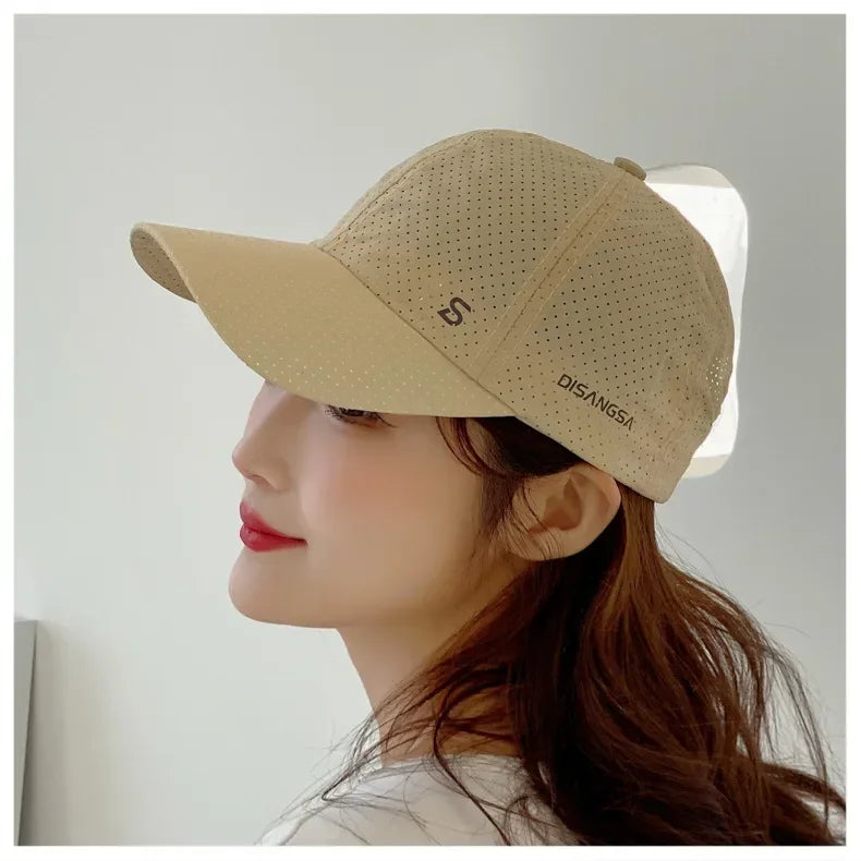 Fashion Design Running Cap Thin Quick Drying Breathable Duck Tongue Outdoor Men's Sun Summer Fishing Avisor Baseball Cap
